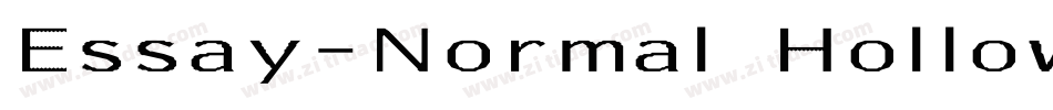 Essay-Normal Hollow字体转换